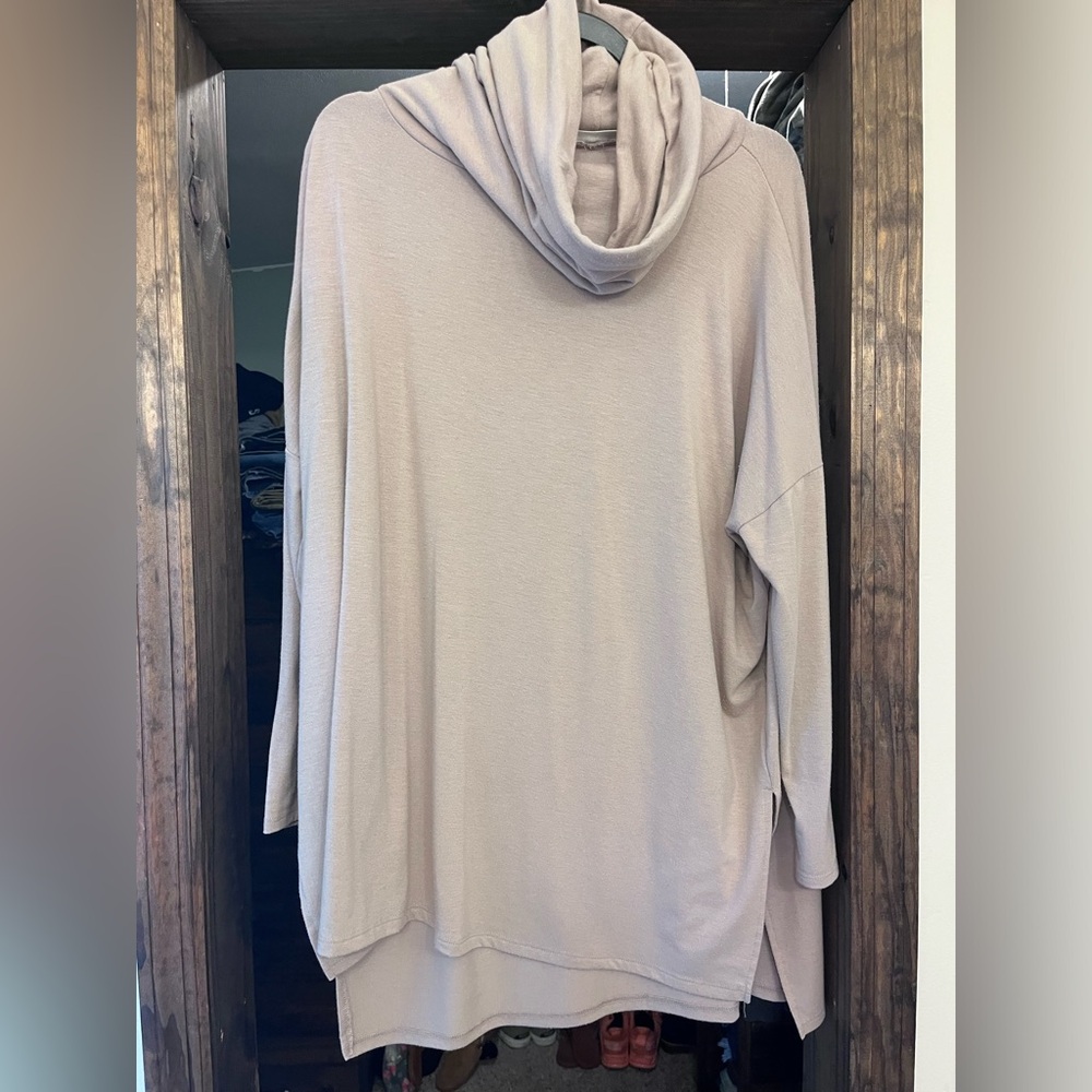 Zenia boutique shirts- two of the same kind of-cowl neck- high low